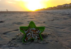 a close up of a sandy beach