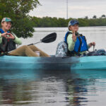 Tandem kayak having fun in Rookery Bay backwaters
